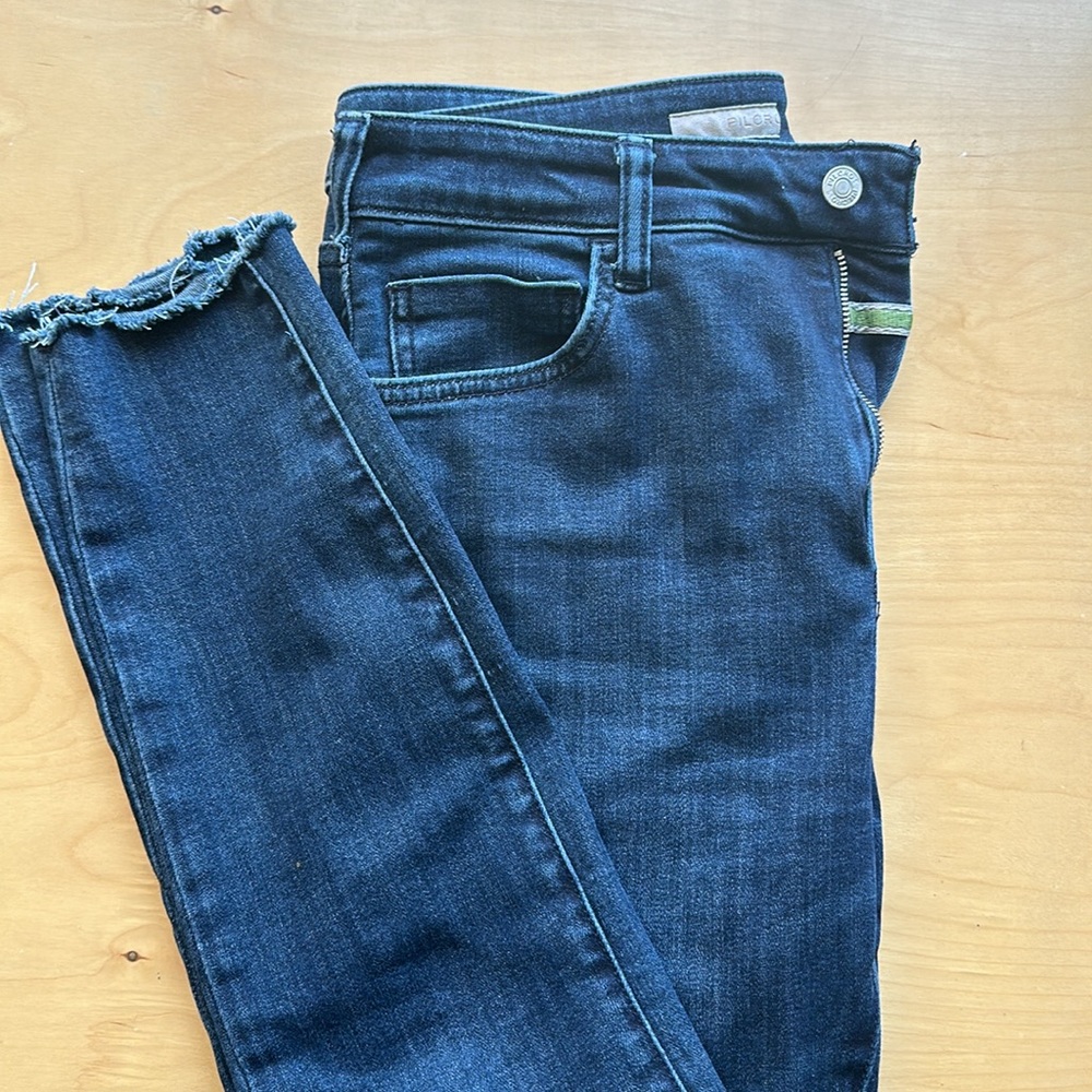 Pilcro by Anthro - High Rise Skinny Jeans - Raw Hem - Size 31